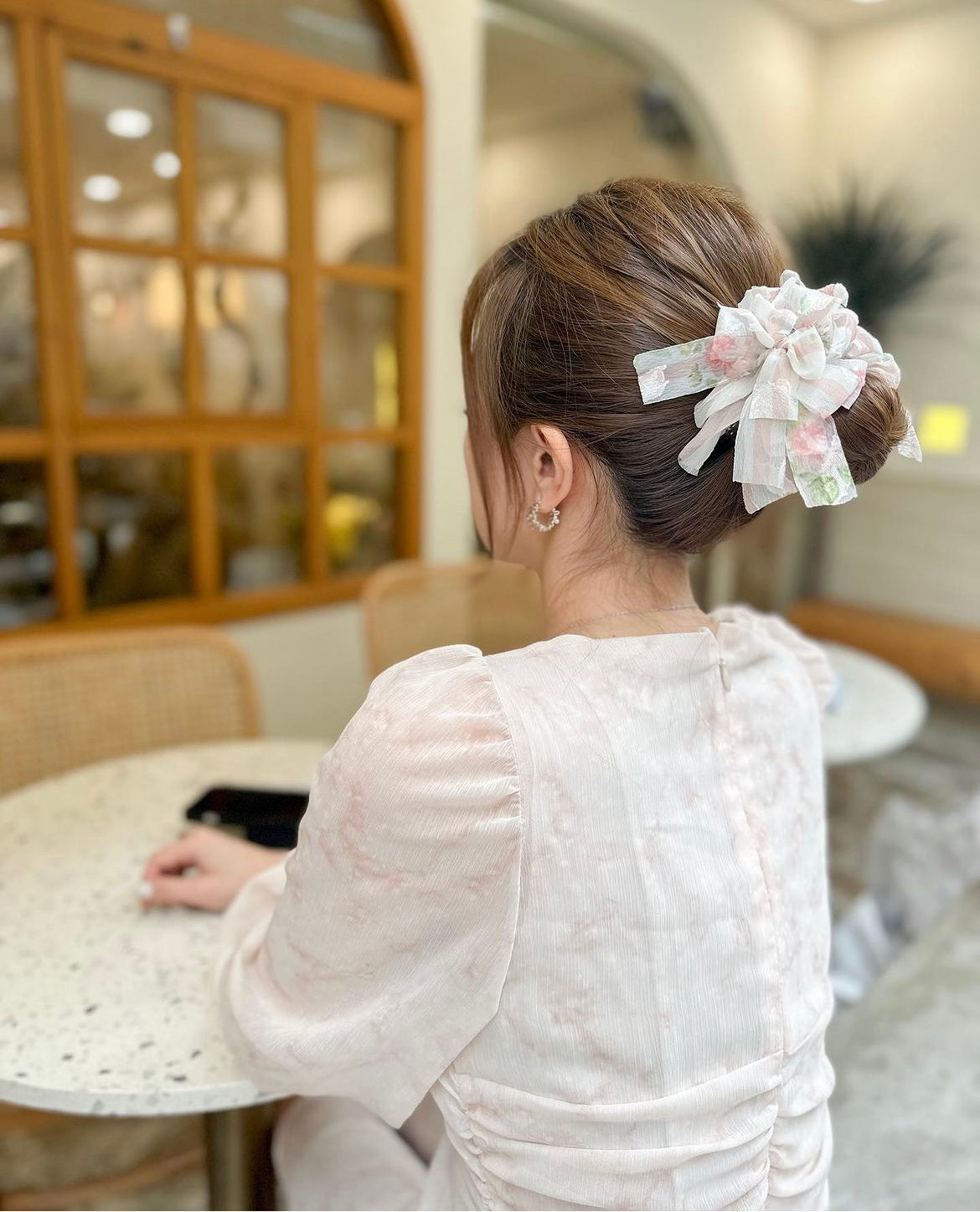 🧺野餐風間條紋碎花丸子夾