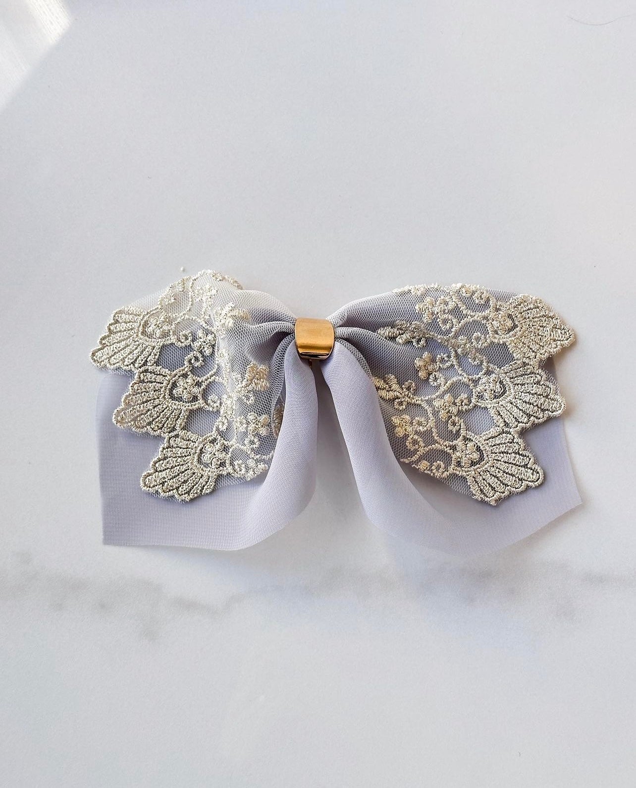 🧚🏻♀️仙氣金線蕾絲雪紡髮插
