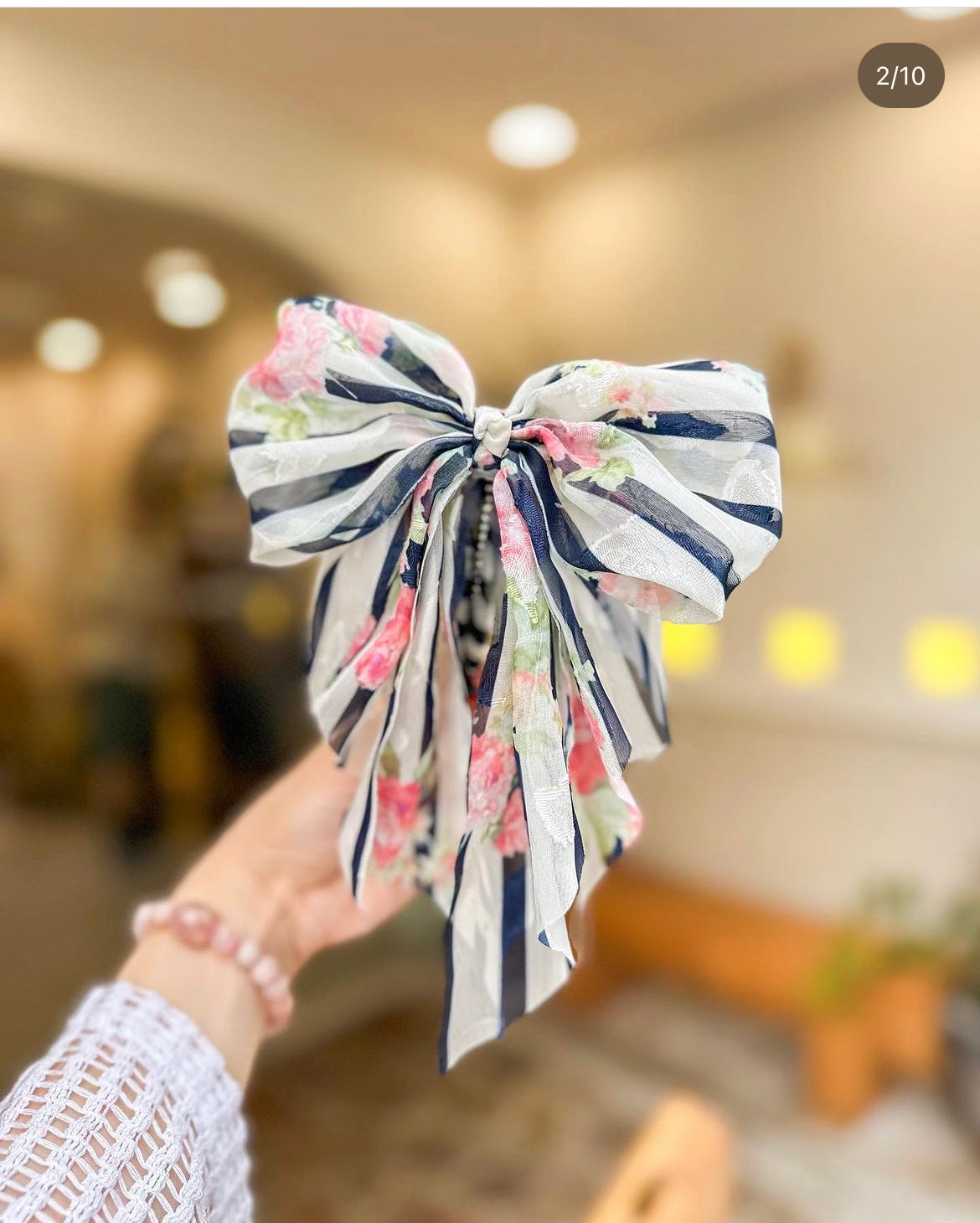 🧺野餐風間條紋碎花香蕉夾