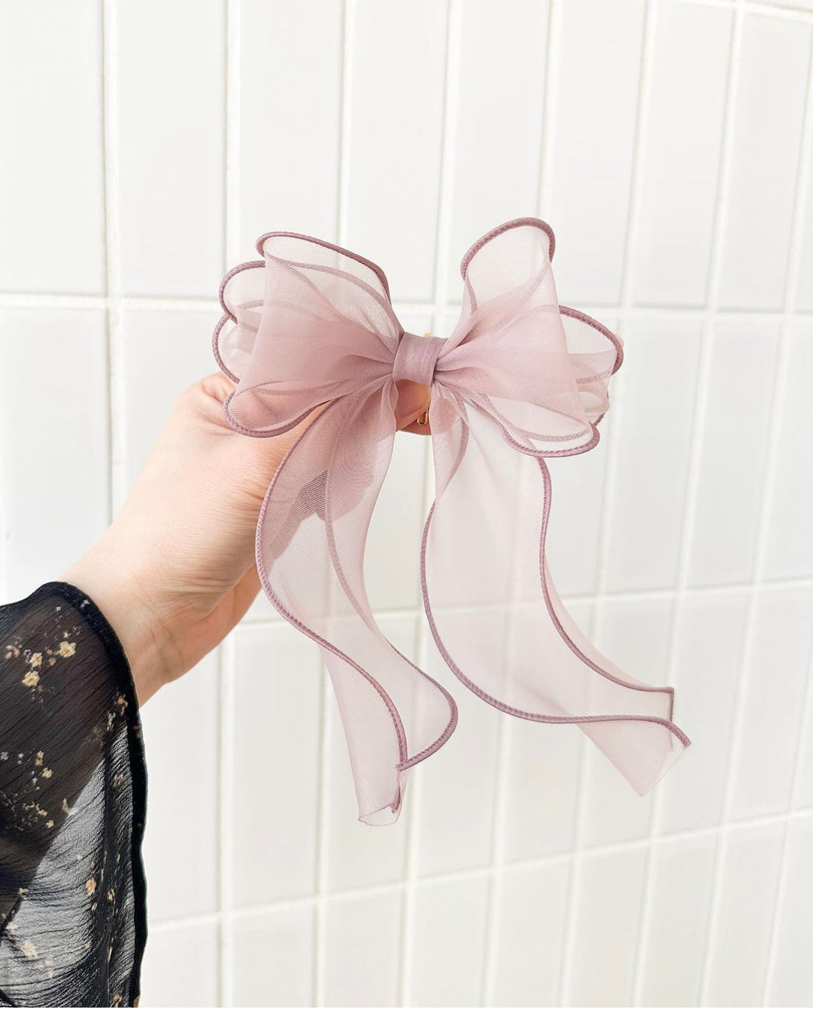 🎀ruffles 網紗蝴蝶髮插(粗身款)