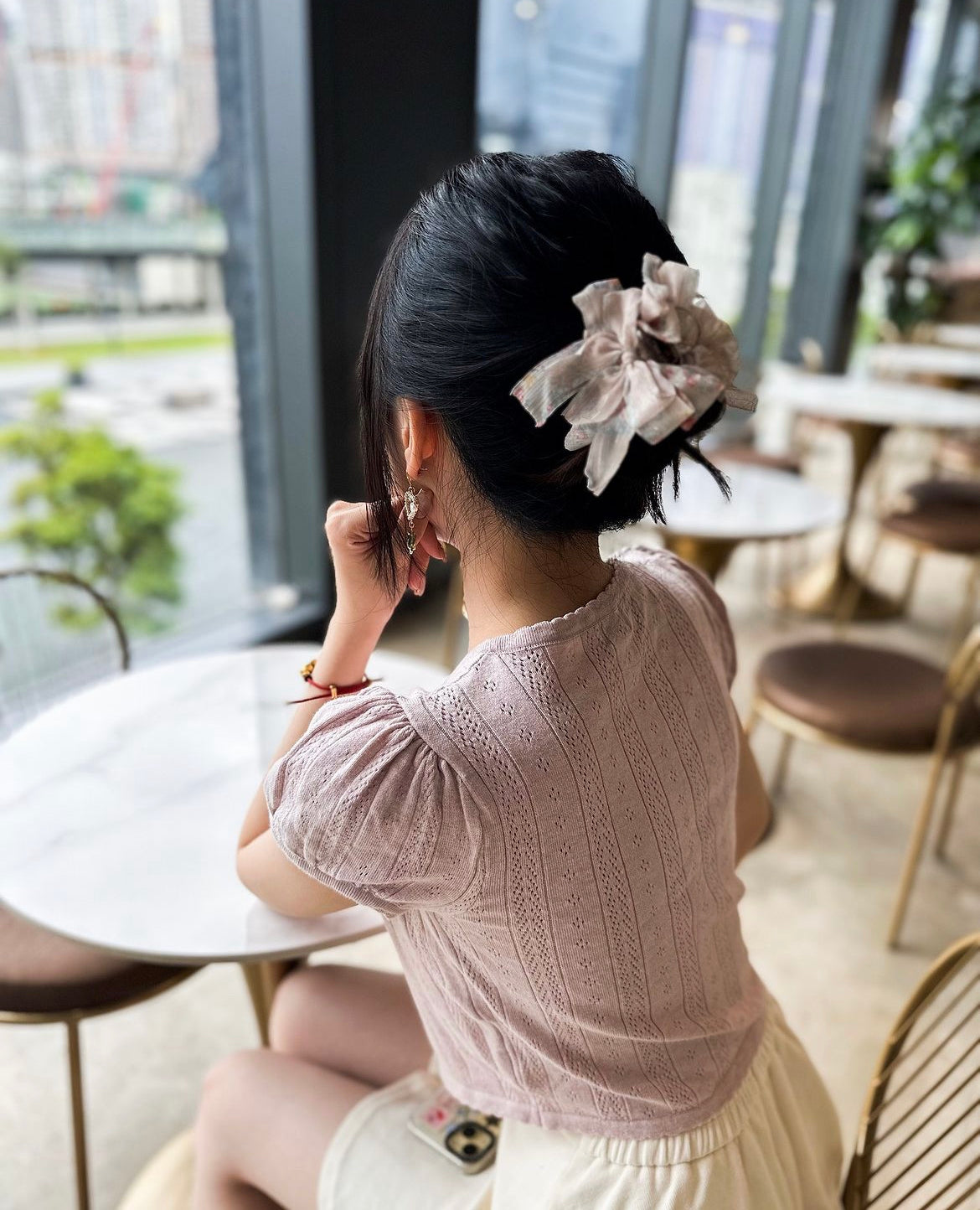 👘和風碎花迷李丸子夾