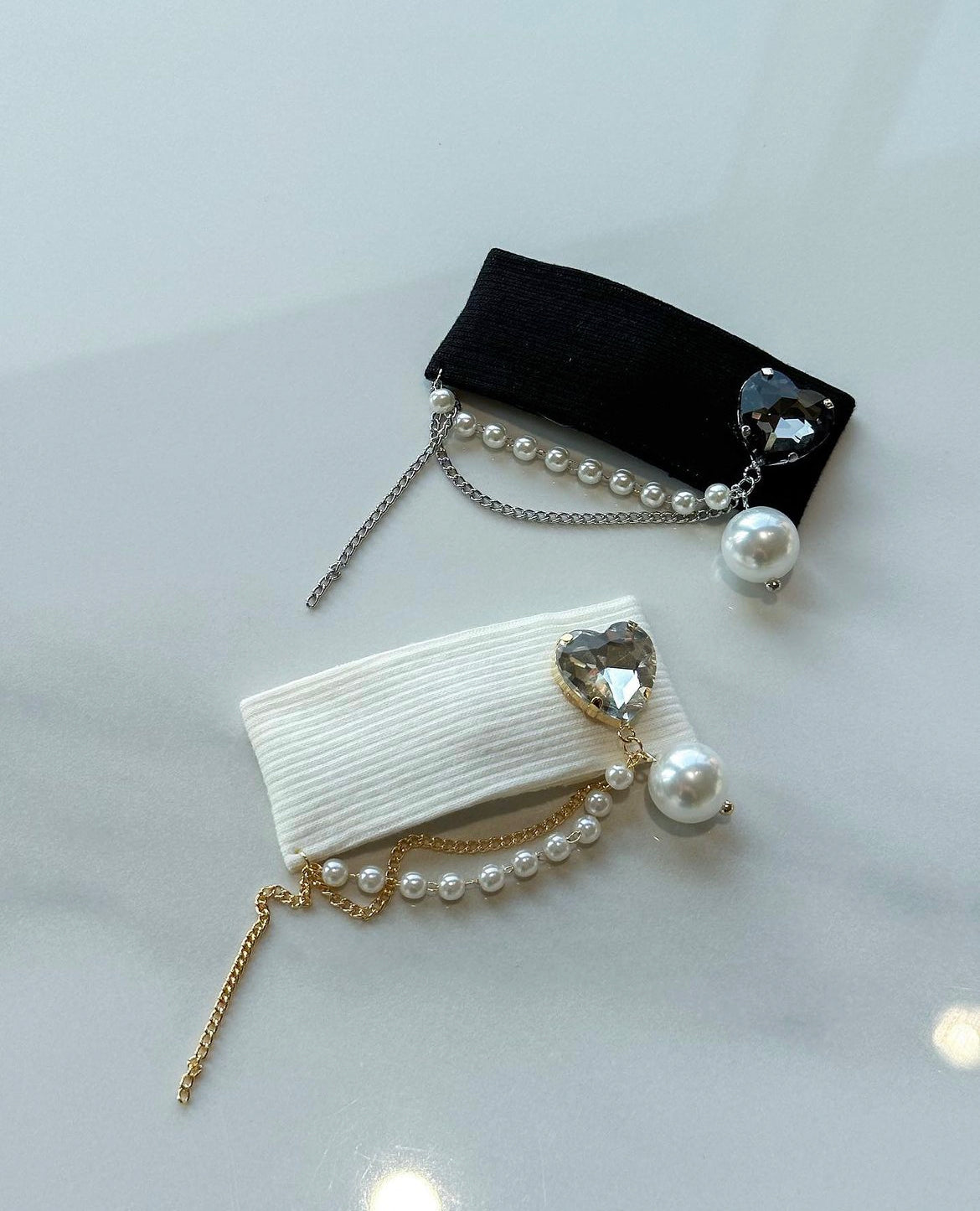 糖果色華麗吊鏈髮邊夾