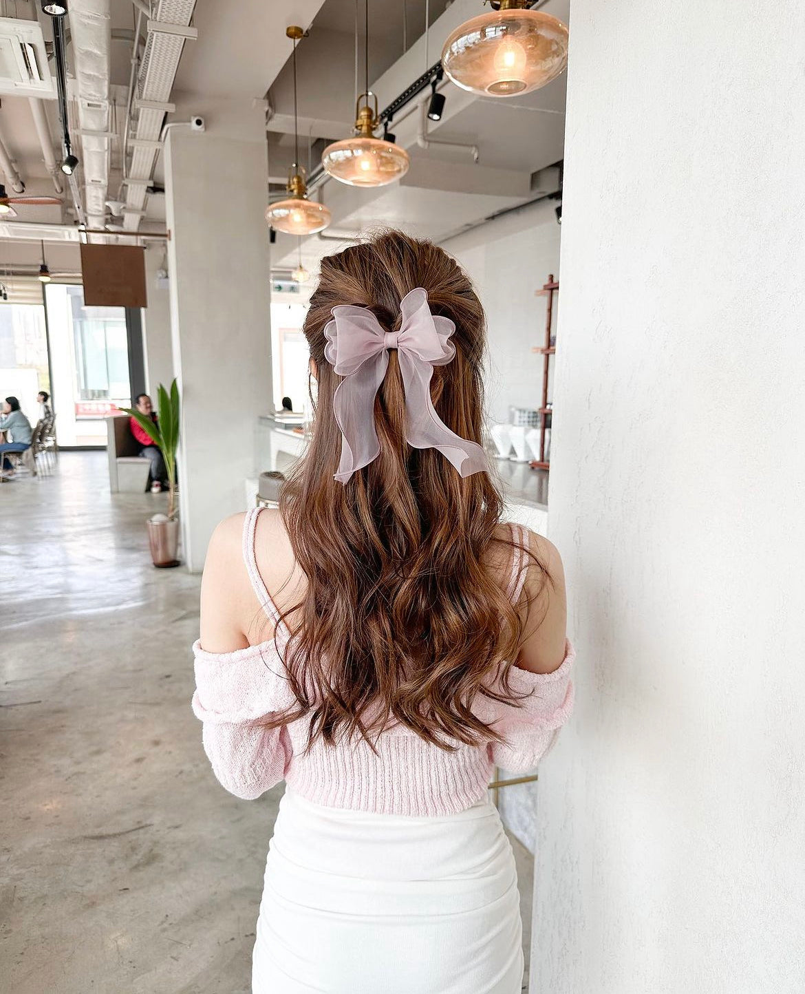 🎀ruffles 網紗蝴蝶髮插(粗身款)