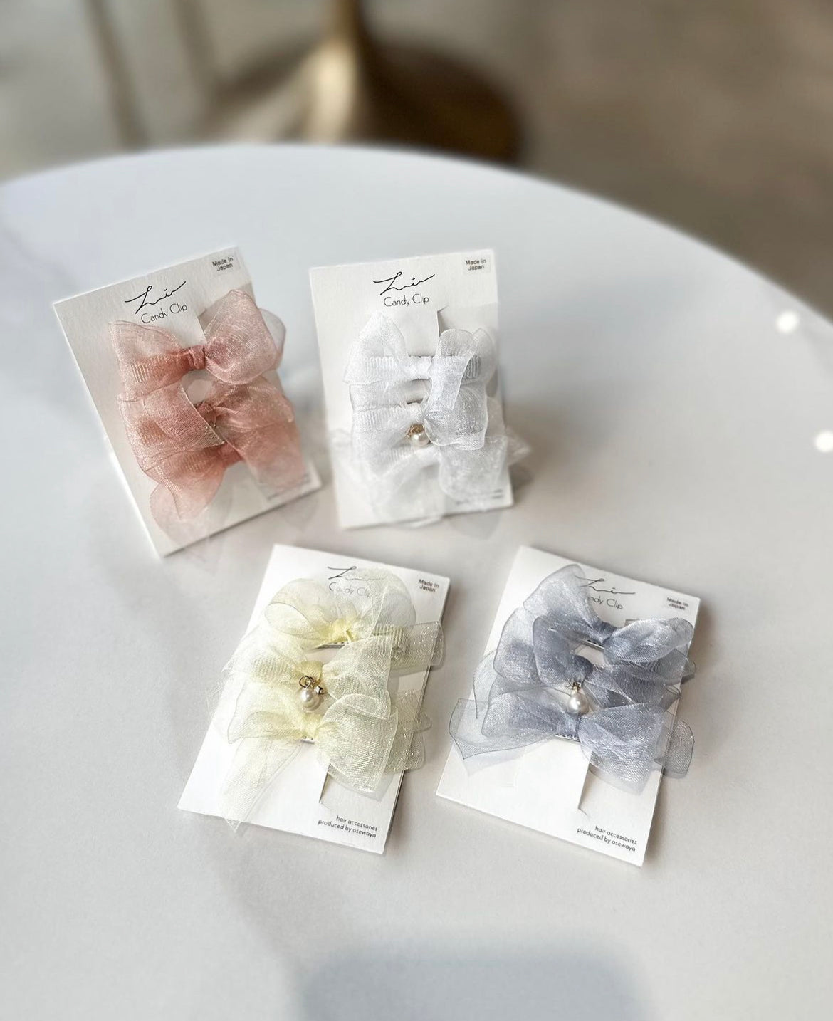 🎀雪紡迷你蝴蝶夾三件套
日本製造🇯🇵