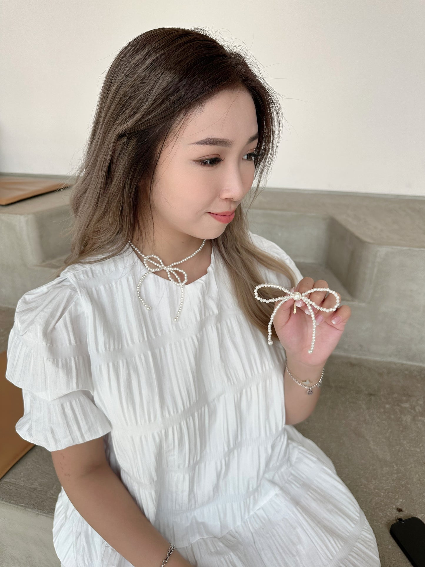 🐚手工珍珠髮插