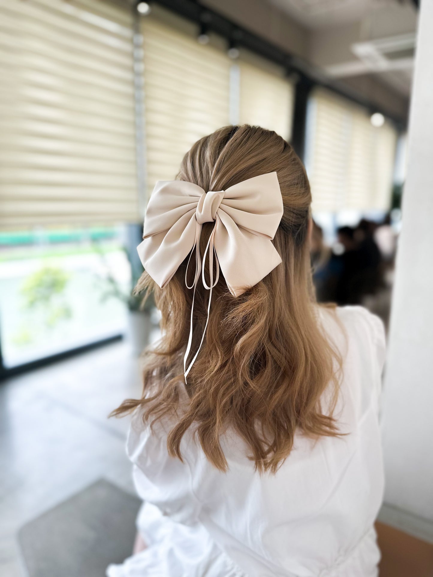 🎀純色質感布料蝴蝶夾