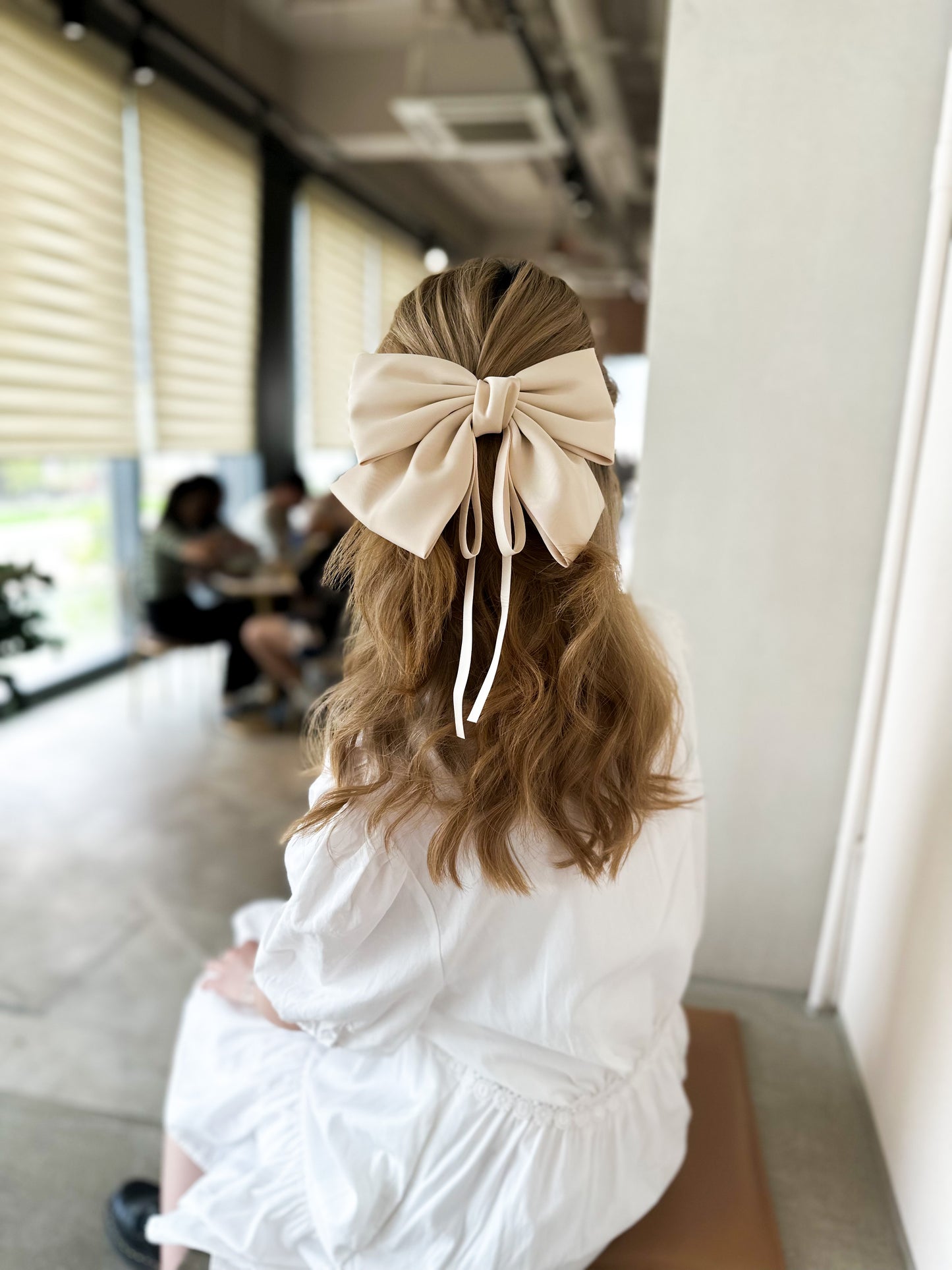 🎀純色質感布料蝴蝶夾