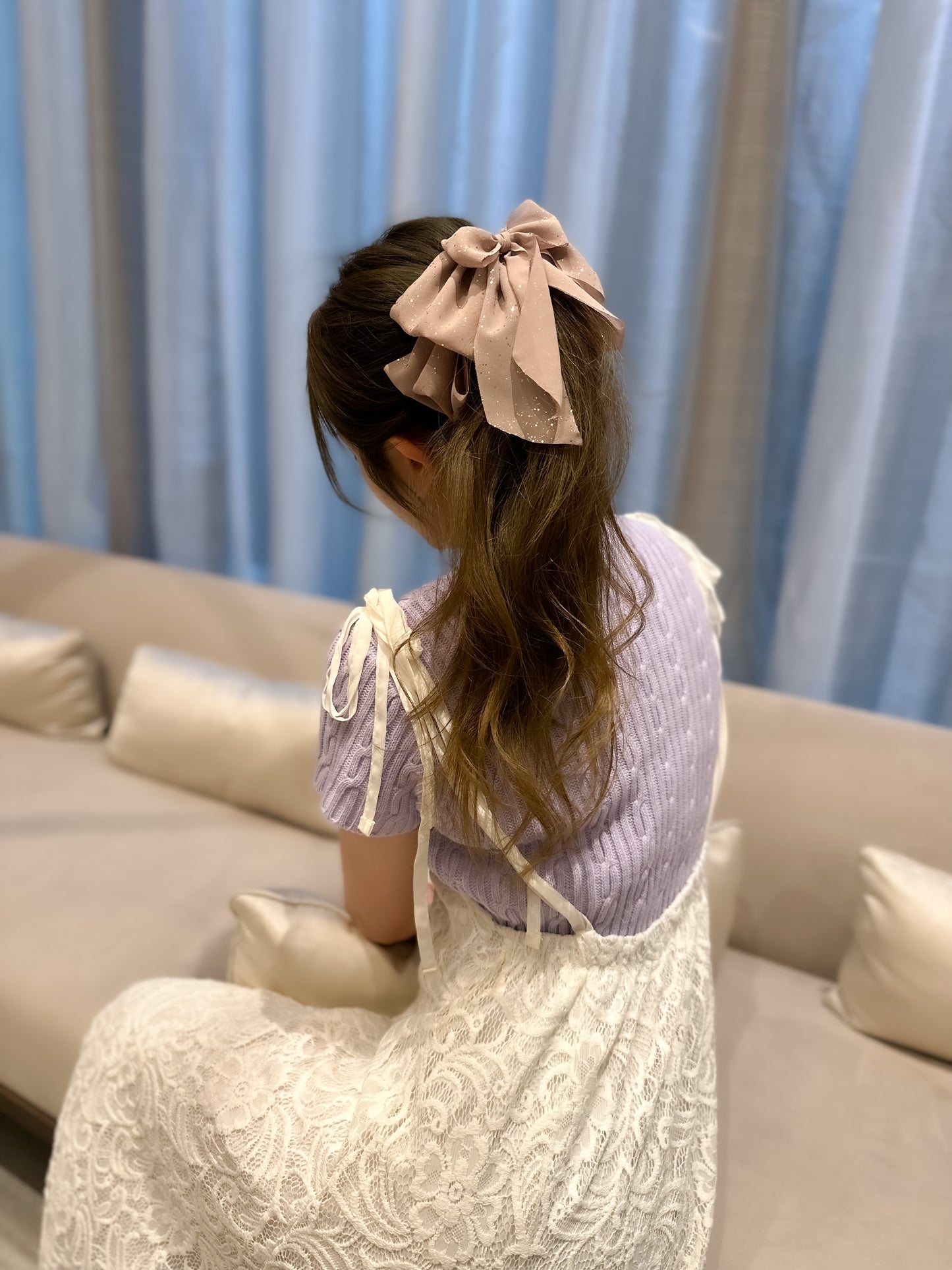 🌌星空閃閃布雪紡香蕉夾