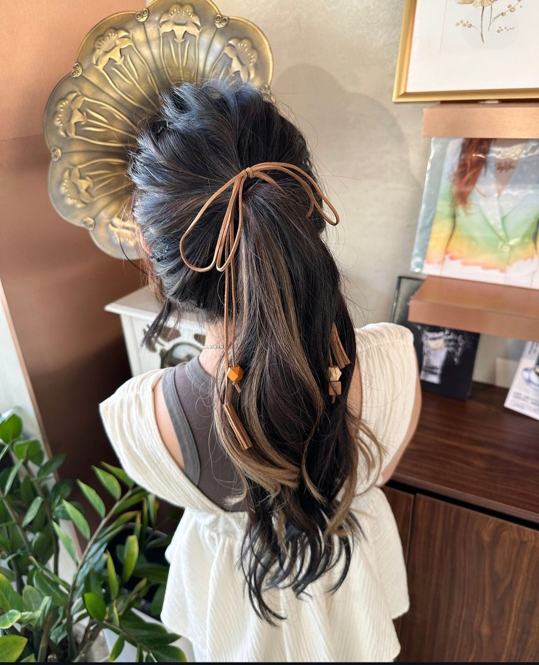 民族風皮繩髮圈