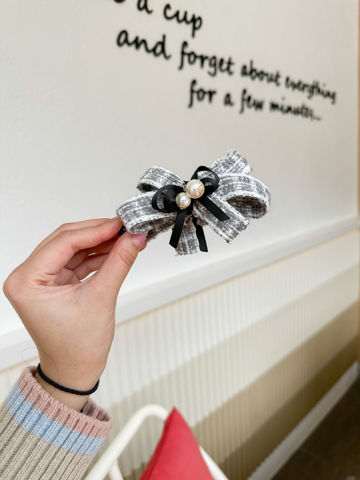 🌸Tweed 料布香蕉夾