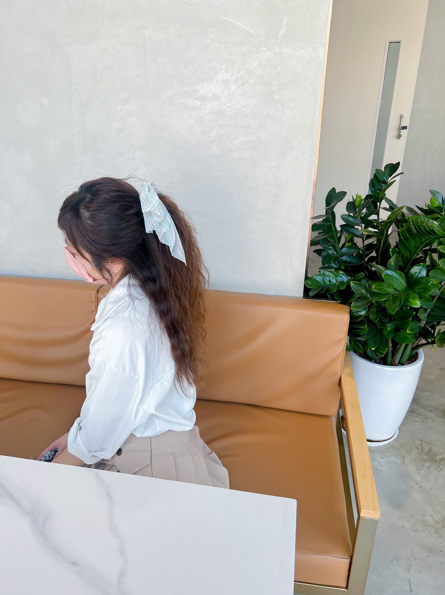 🏫學院風格紋香蕉夾2.0