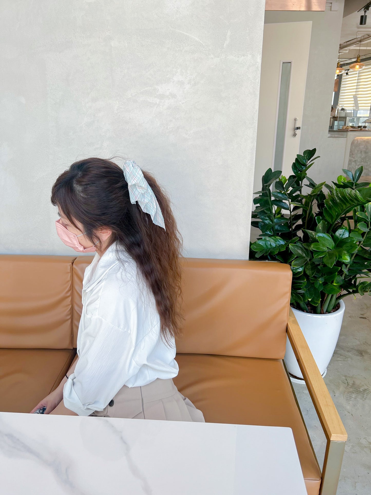 🏫學院風格紋香蕉夾2.0