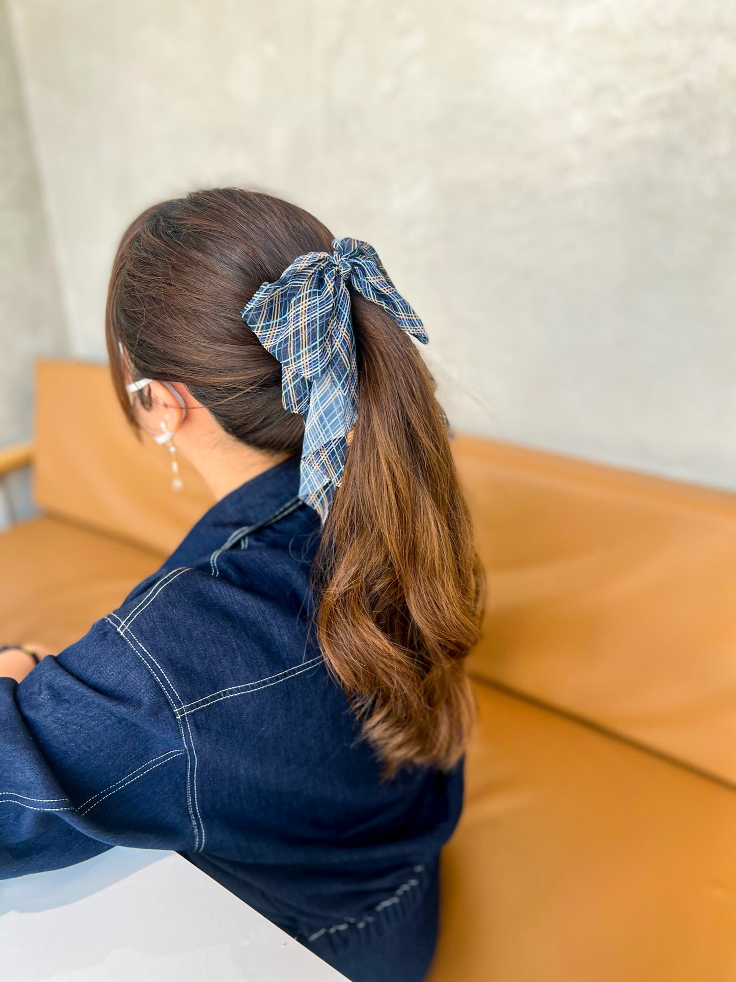 🏫學院風格紋香蕉夾2.0