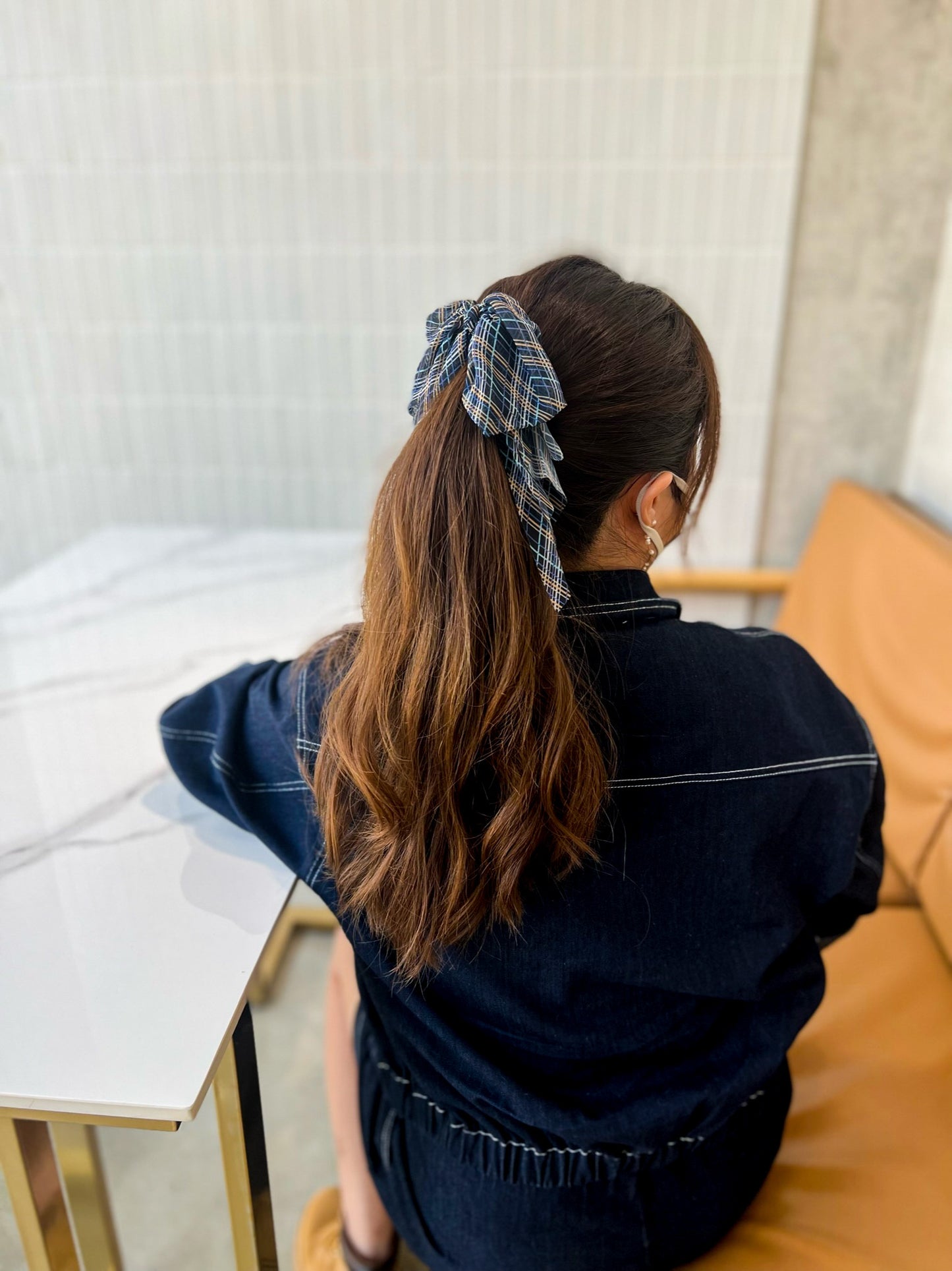 🏫學院風格紋香蕉夾2.0