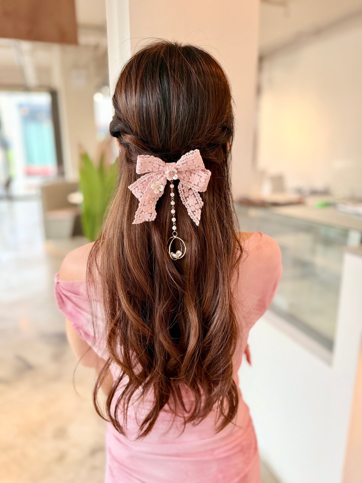 ✨韓國Lace蝴蝶結髮插🎀