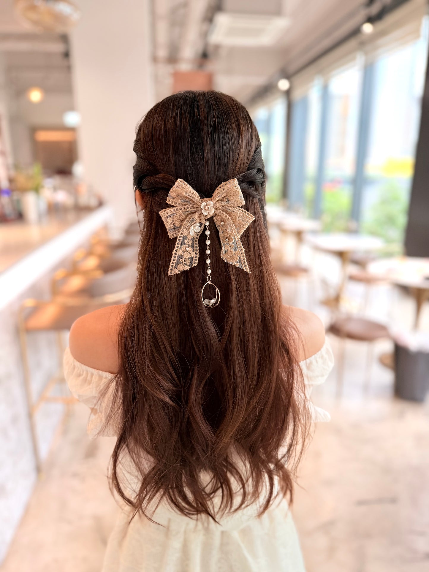 ✨韓國Lace蝴蝶結髮插🎀