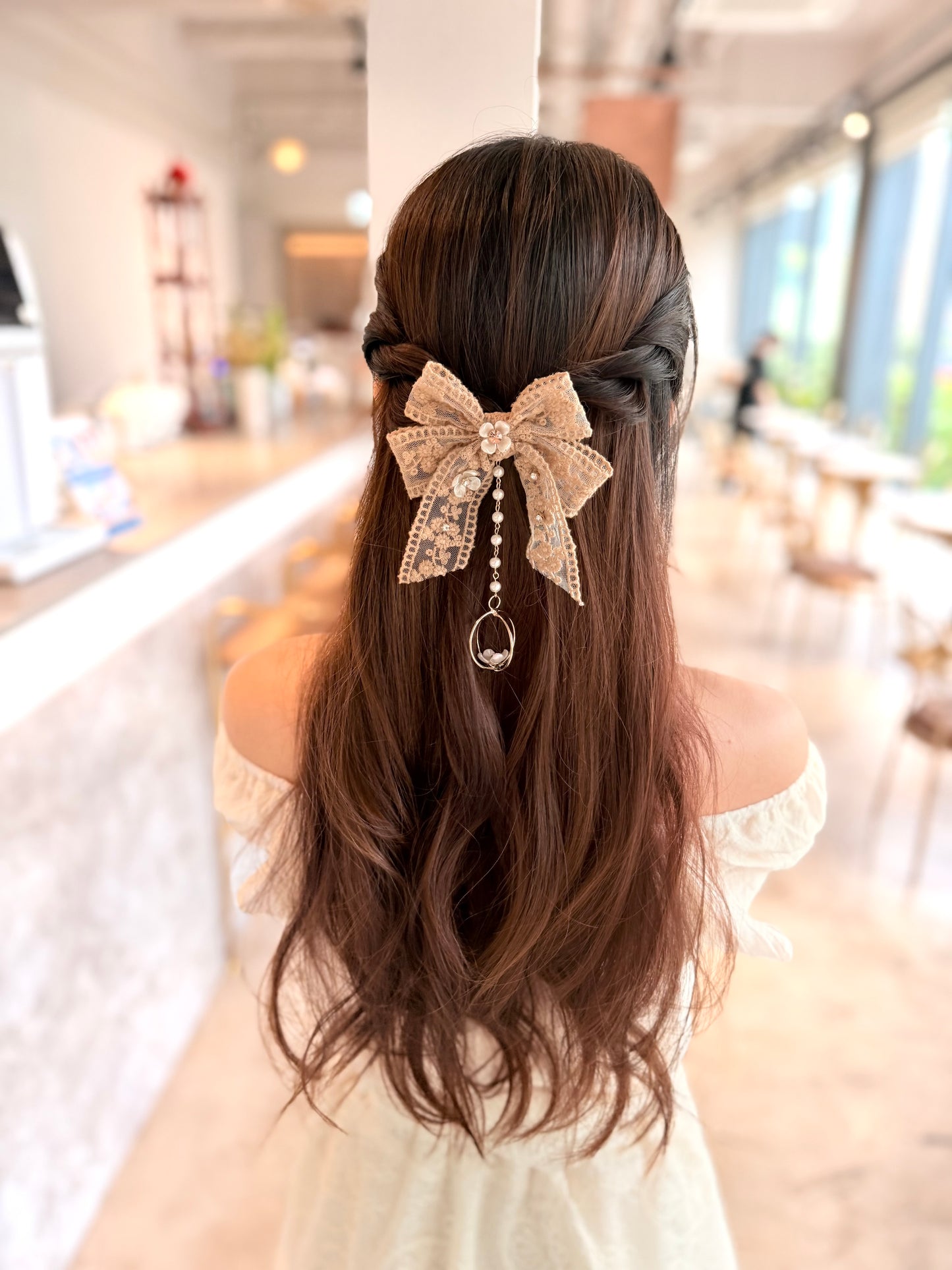 ✨韓國Lace蝴蝶結髮插🎀