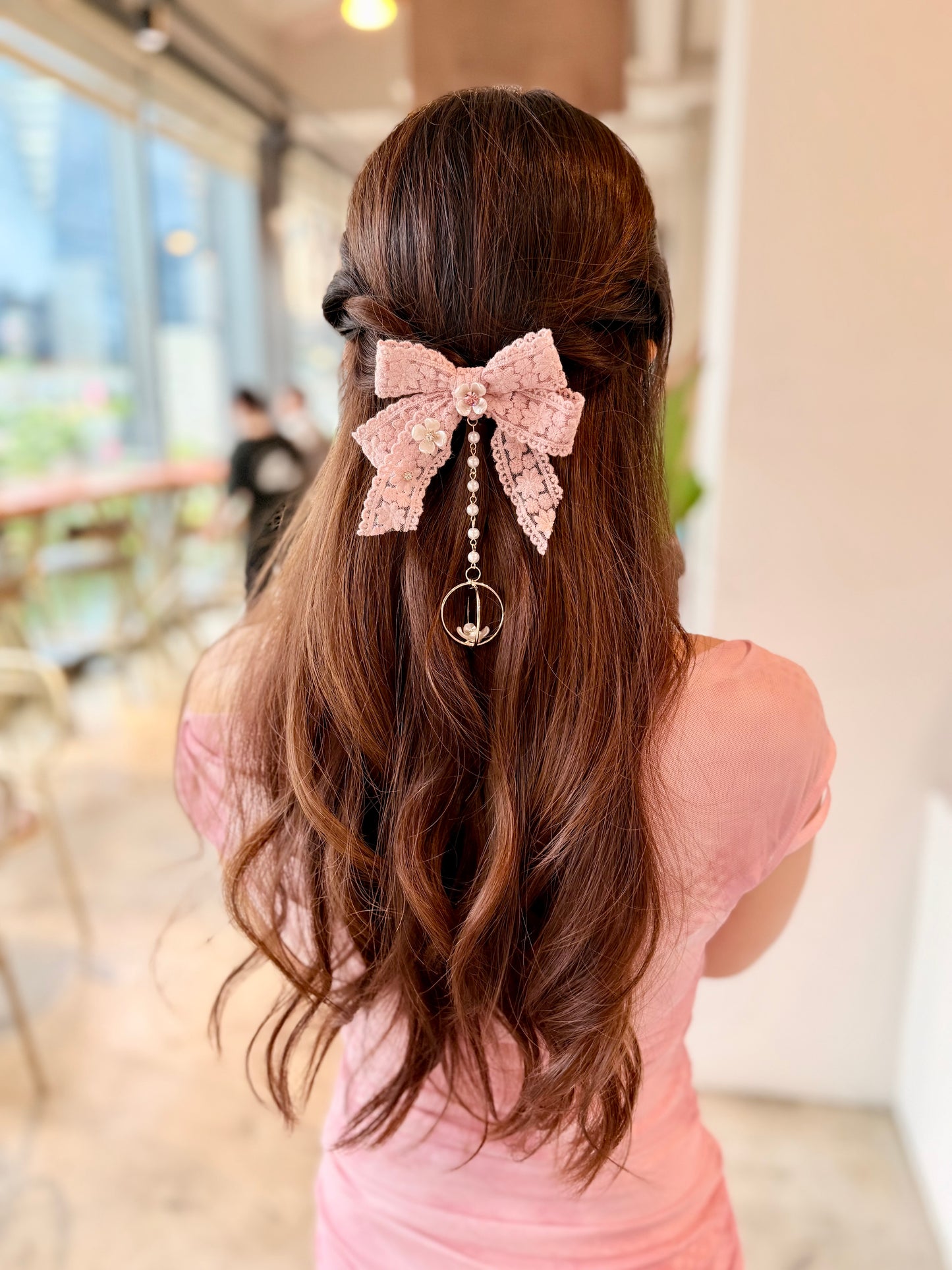 ✨韓國Lace蝴蝶結髮插🎀