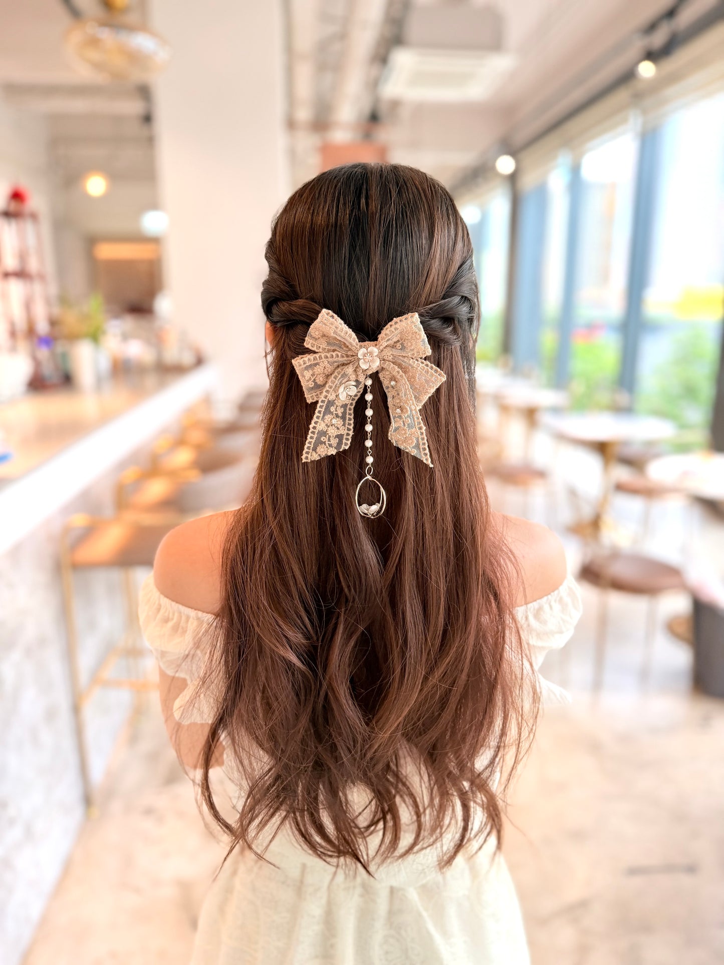 ✨韓國Lace蝴蝶結髮插🎀