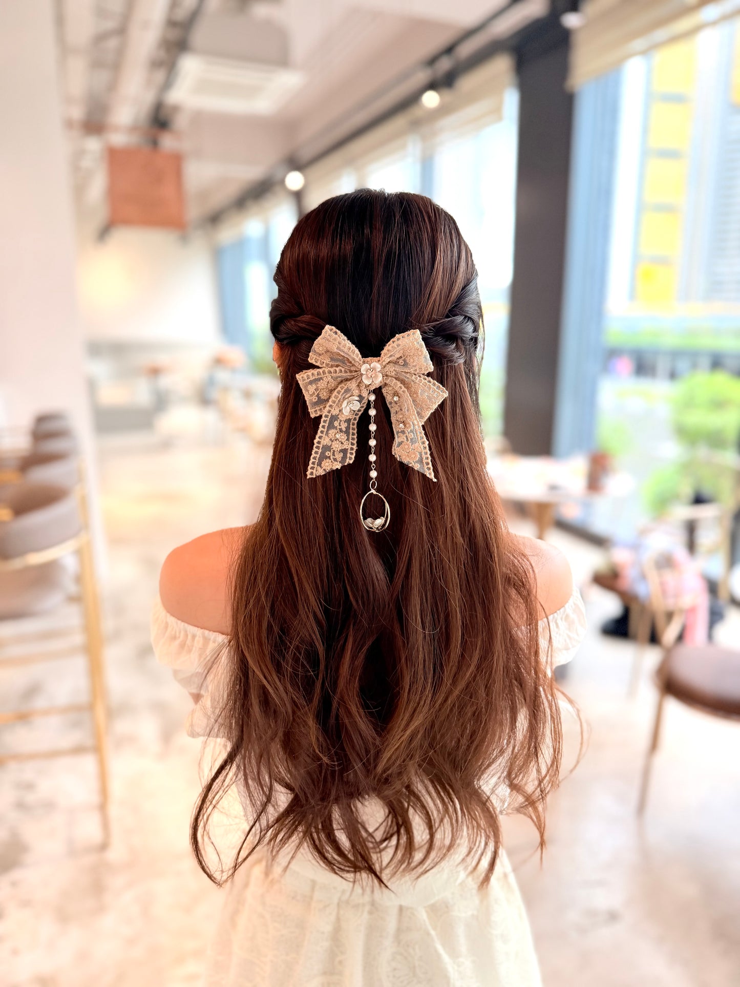 ✨韓國Lace蝴蝶結髮插🎀