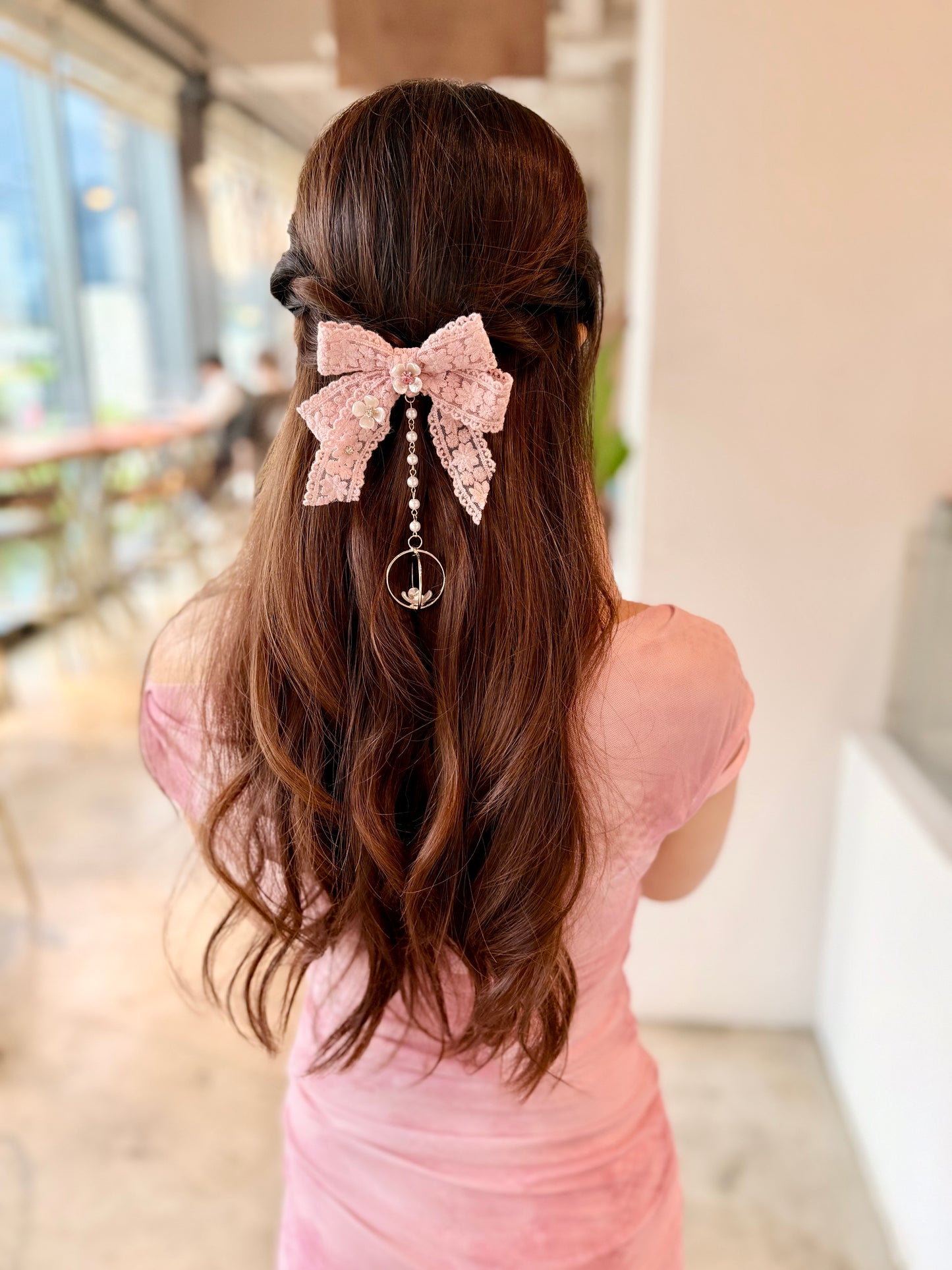 ✨韓國Lace蝴蝶結髮插🎀